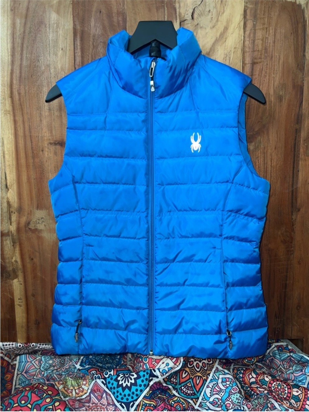 Spyder Women's Bright Blue Quilted Puffer Vest